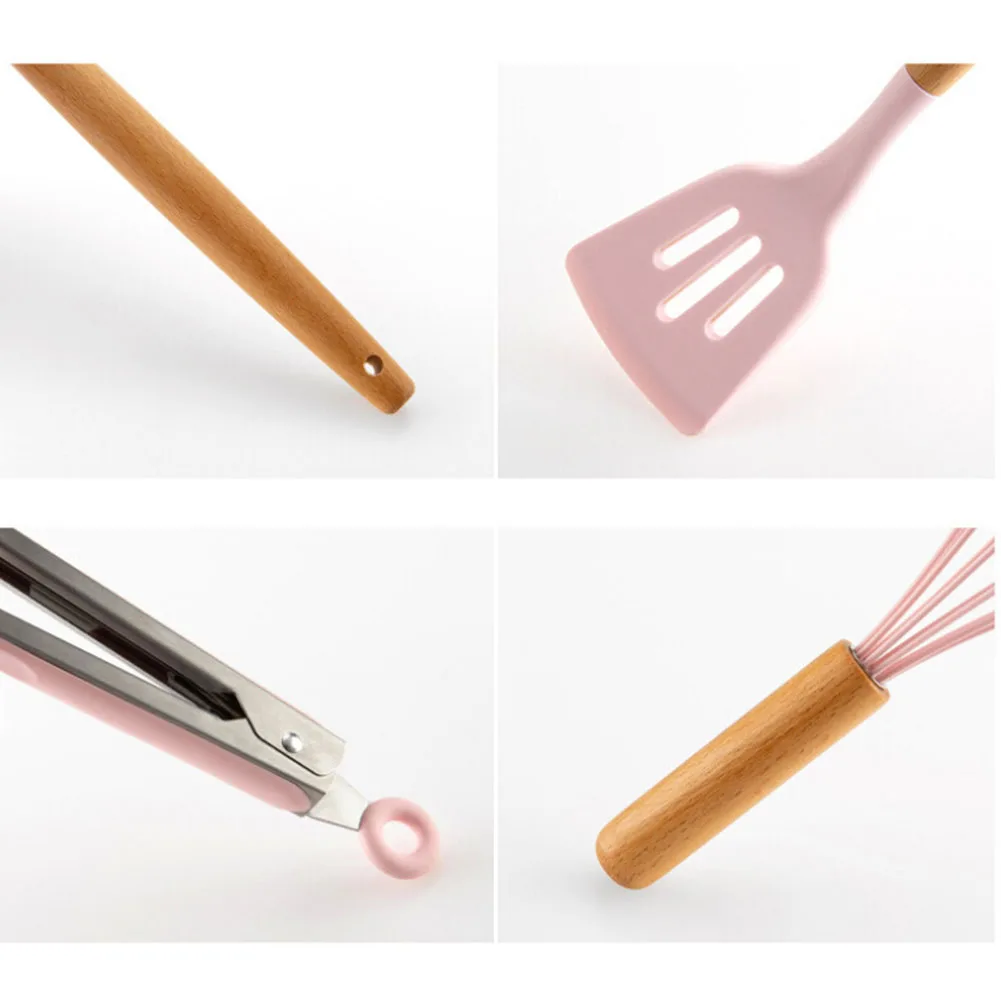 11PCS Silicone Kitchenware Cooking Utensils Set Heat Resistant Kitchen Non-Stick Cooking Utensils Baking Tools With Storage Box
