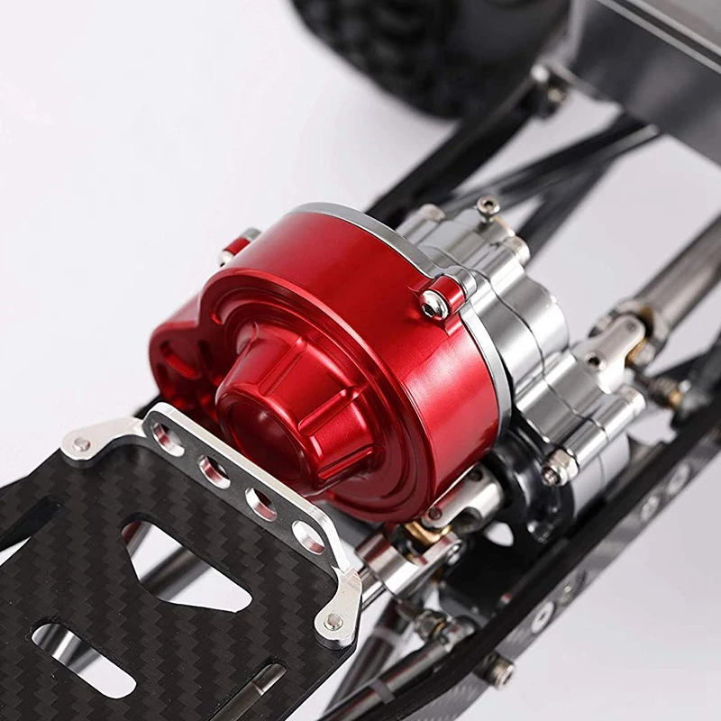 Металлическая коробка передач 1/10 RC автомобильная коробка передач для Axial SCX10 RC Гусеничный автомобиль