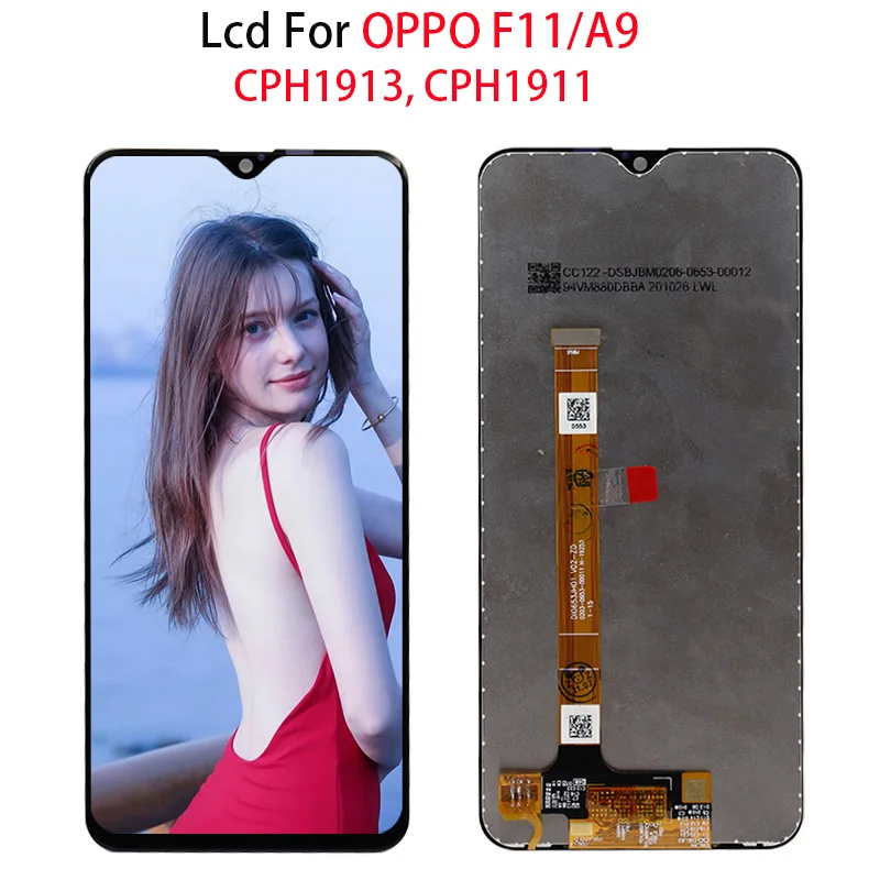 Оригинальный ЖК-дисплей 6 53 &quotдля Oppo F11 для замены экрана F11/A9 CPH1913 CPH1911 | Мобильные
