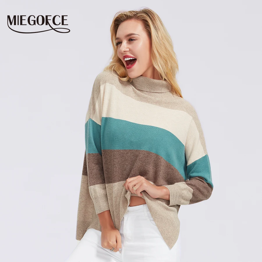 MIEGOFCE 2019 с круглым вырезом для женщин повседневные вязаные зимние свитера в