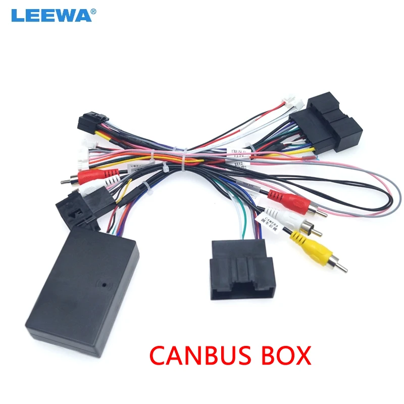 Автомобильный аудио адаптер LEEWA 16PIN Android кабель питания с коробкой Canbus для Ford Focus