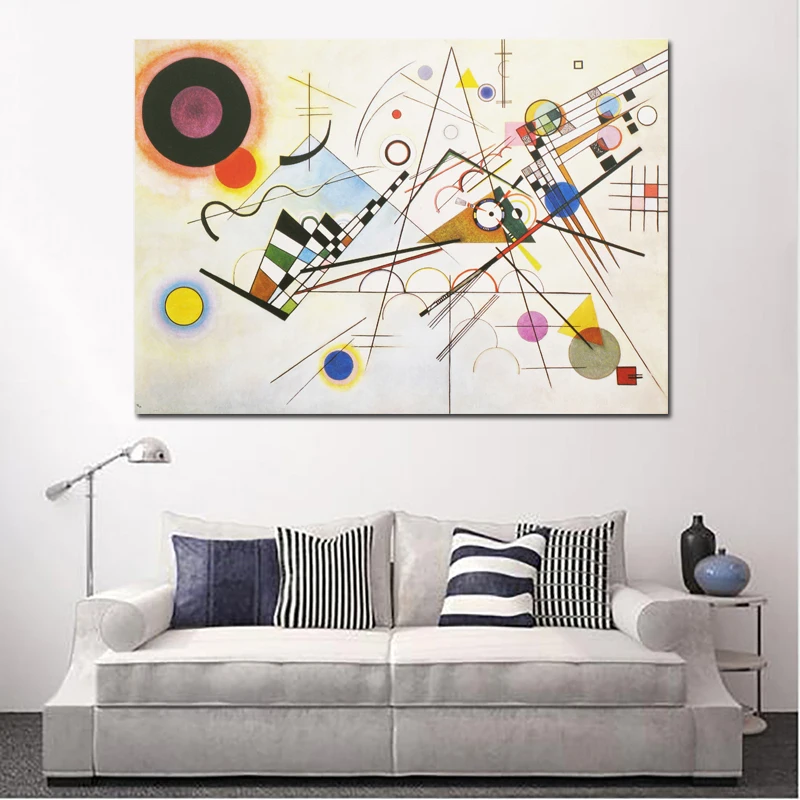 

RELIABLI ART WASSILY KANDINSKY Абстрактная Картина на холсте, Настенная картина для гостиной, спальни, фотообои без рамки