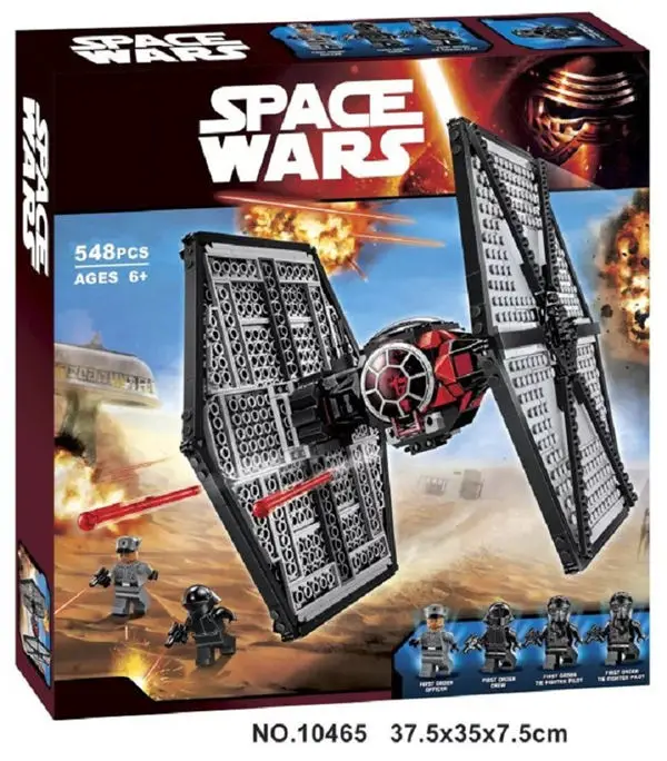 Звездный первый заказ спецназ TIE Fighter Wars модель совместима с Iegoset 75101 05005 строительные блоки кирпичи детская игрушка-подарок