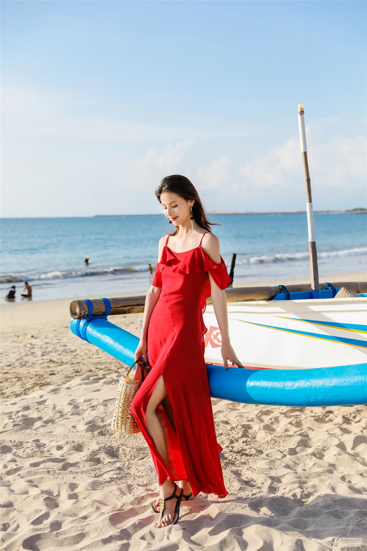 Hainan Санья, балет, пляжная юбка, женская, Таиланд, для морского отдыха, для похудения, платье, Xw222