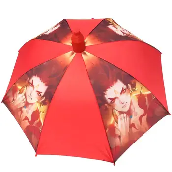 

Long Handle Cartoon Animation Umbrellas Kids Automatic Rain Umbrella With Waterproof Windproof Boy Outdoor Travel 8K Umbrellas