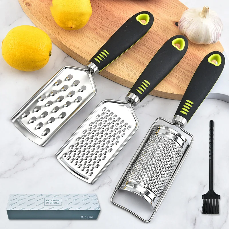 Vegetable Grater Stainless Steel Peeler Handheld Carrot Lemon Cheese