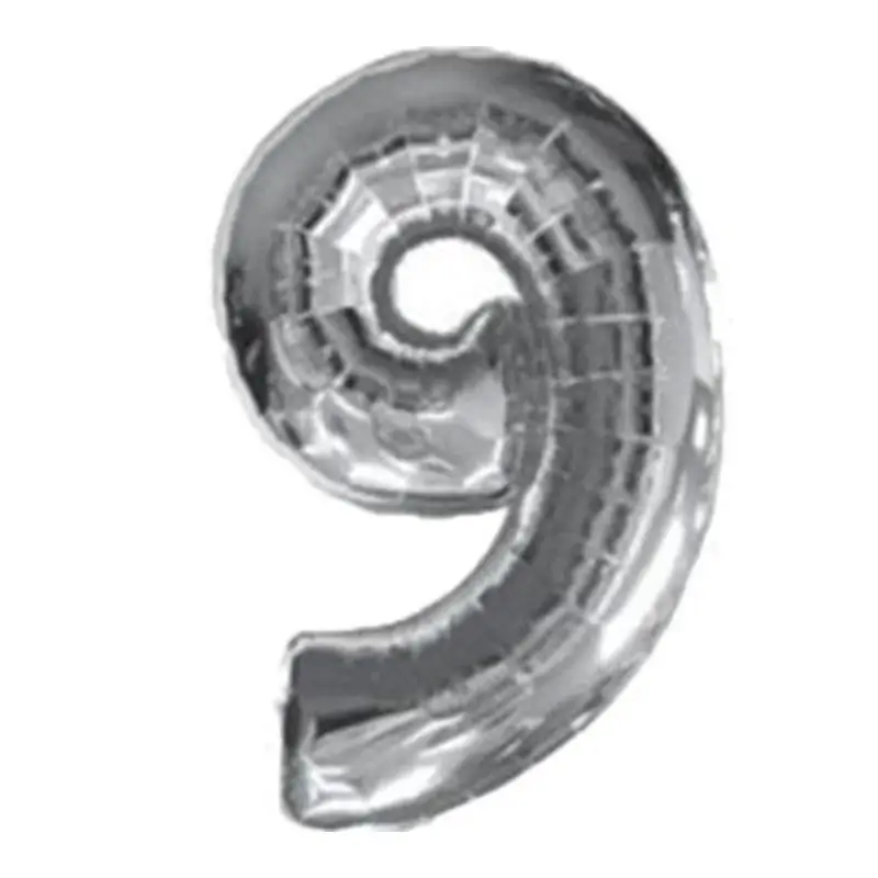 Воздушные шары в виде цифр пленка из алюминия 16 дюймов цифровые золотистые