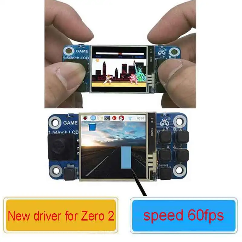 Raspberry Pi 1.54inch Lcd Touchscreen Game Hat For Raspberry