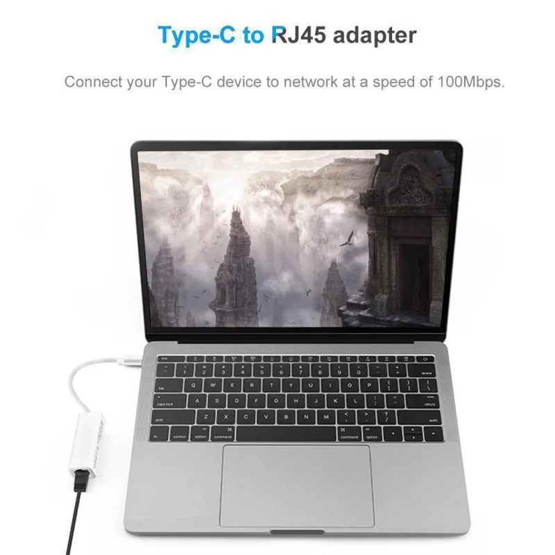 USB 3.1 Type-C USB-C to RJ45 100Mbps Ethernet LAN Network Adapter Converter Cable for PC Laptop Macbook hot USB 3.1 Type-C USB-C to RJ45 100Mbps Ethernet LAN Network Adapter Converter Cable for PC Laptop Macbook hot