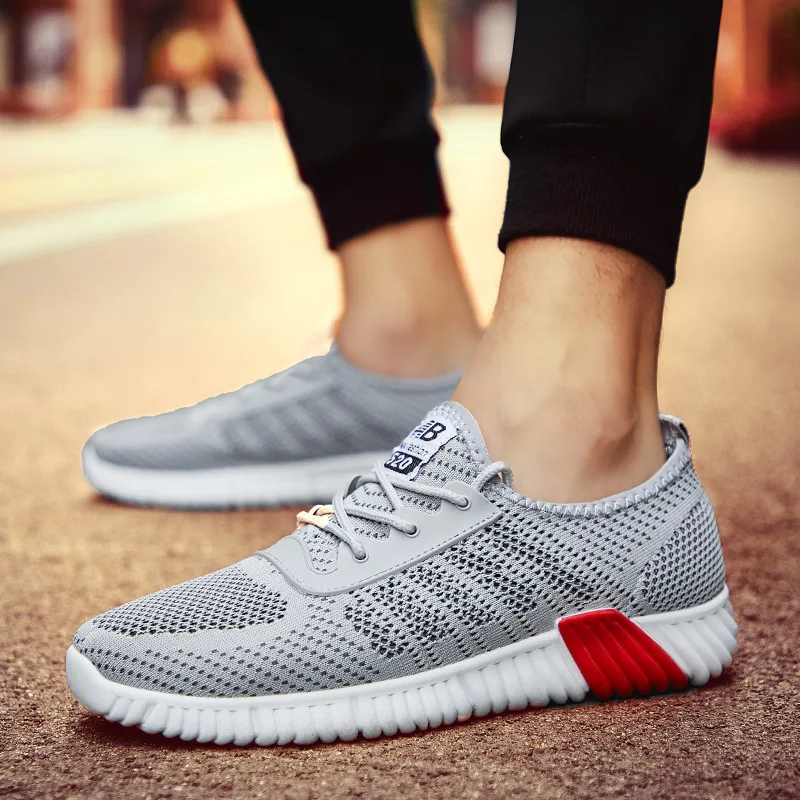

2019 New Style MEN'S SHOES Spring Summer Men Fly Netting Surface Sports Footwear Students Versitile Fashion Running Shoes