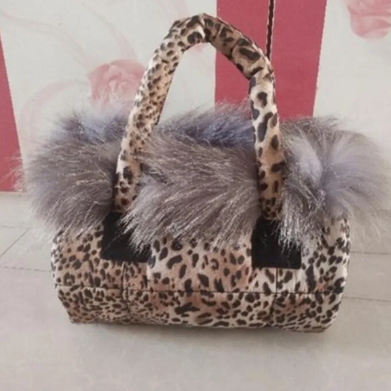 Новинка 2021 женская сумка winterLeopard пуховая из 100% лисьего меха вместительная