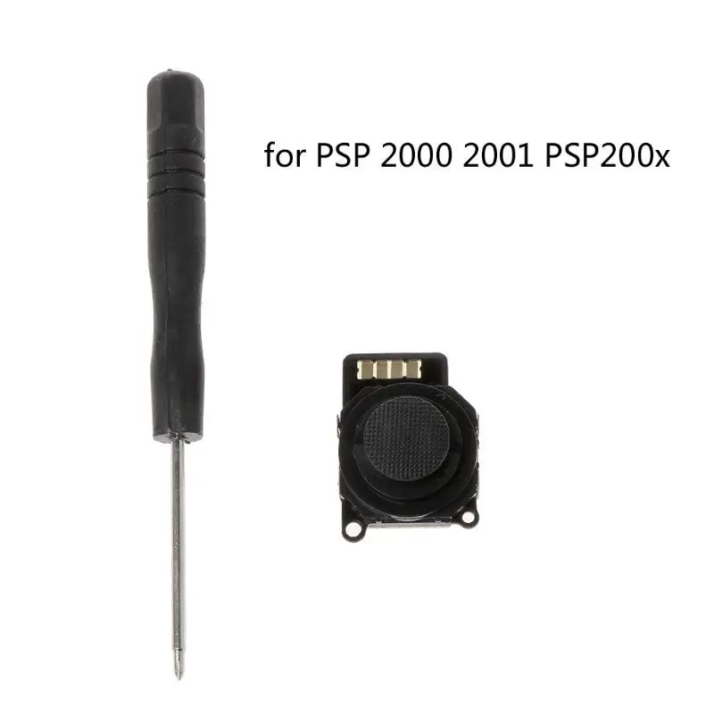 Replace 3D Analog Joystick Stick Button With Screwdriver For PSP 2000 2001 200X