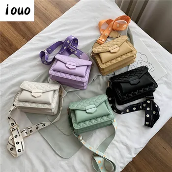

iouo genuine one bags crossbady bags for women shoulder bags 2020 luxury trend sac a main female bag wide strap hand bag