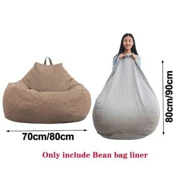

Lazy BeanBag Sofas Inner Lining Waterproof Stuffed Animal Storage Toy Bean Bag Without Cover Chair Beanbag Sofas Lining OnlySpec