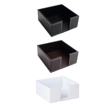 

PU Leather Square Cocktail Napkin Holder Tissue Box Paper Serviette Dispenser Bar Caddy for Dining Table Hotel Office Home Decor