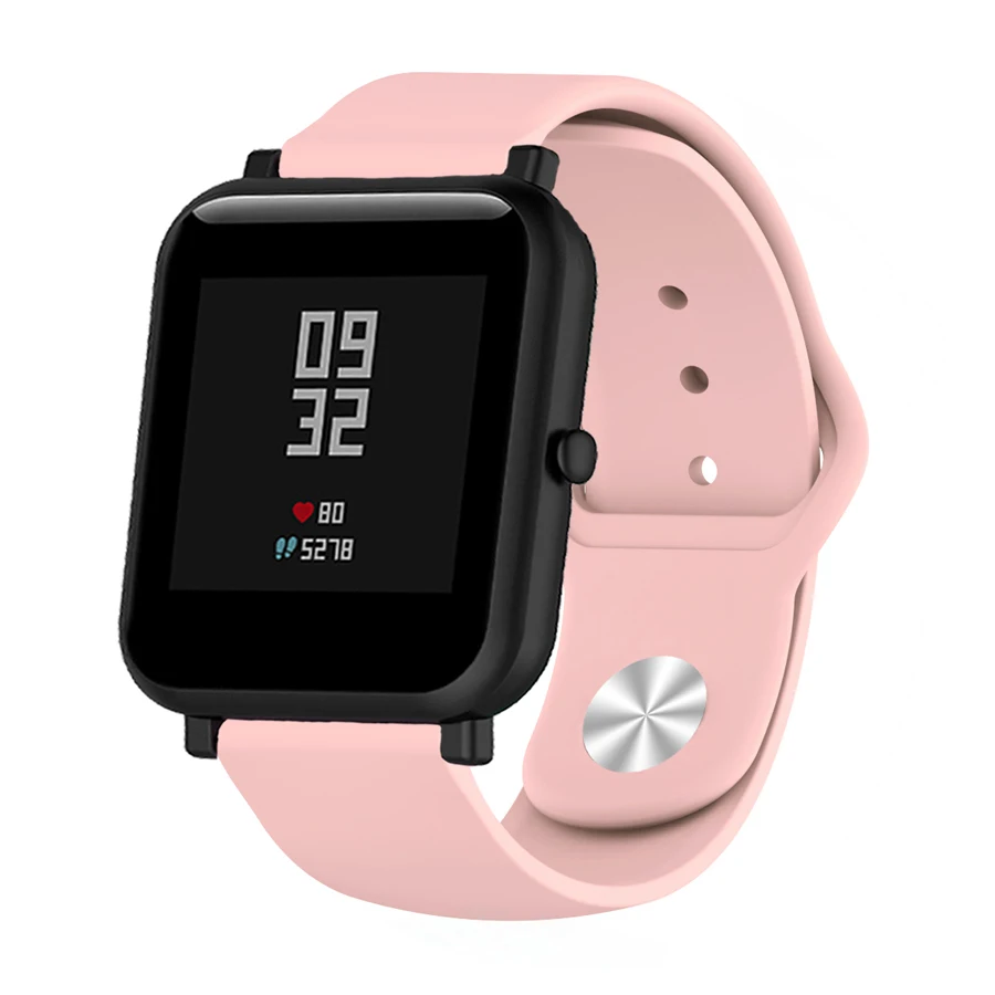 Умный силиконовый мягкий ремешок для Xiaomi Huami Amazfit Bip BIT Lite Молодежные наручные часы браслет Amazfit Bip ремешок для часов 20 мм ремешок