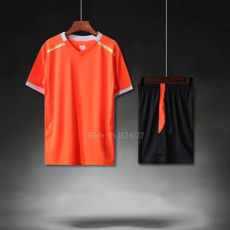 Детский спортивный костюм для тренировок и футбола, комплекты трикотажных изделий для мальчиков и девочек, комплекты для футбола с коротким рукавом, дышащая футболка для футбола