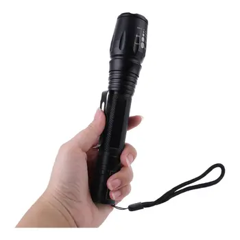 

10000 Lumens 5 Modes XML T6 LED 18650 Powerful Torch Police Flashlight Lamp Q0KF
