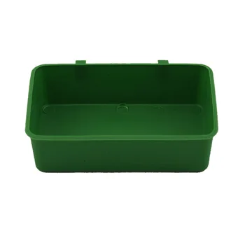 

Bird Plastic Bath Basin Parrot Shower Trough Creative Feeding Bowl Bird Feeder with Handle