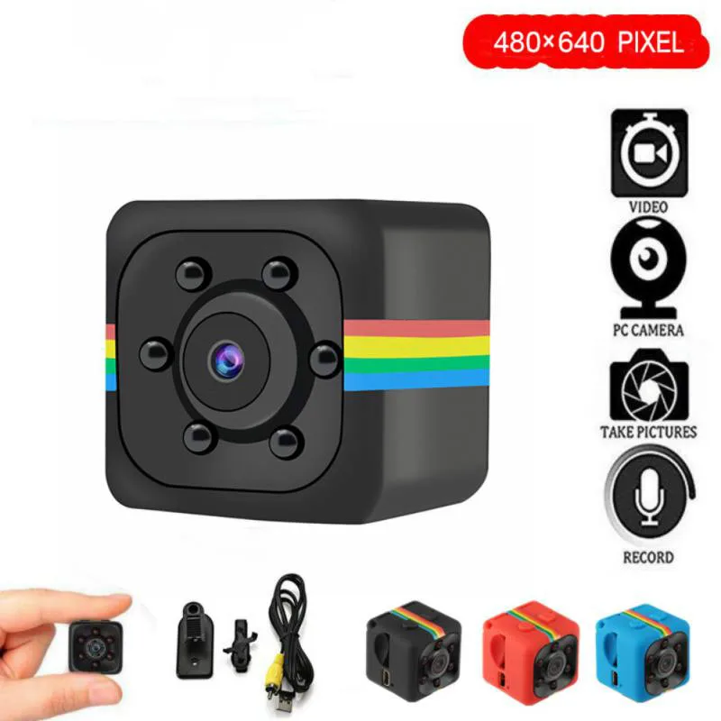 

Mini Camera with Box SQ11 480*640 DV Mini Camcorders Sport Camera Car DVR Night Vision Video Voice Recorder Micro Action Cam