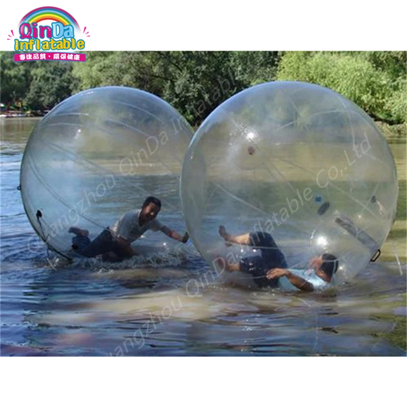 PVC 2m Inflatable Water Walking Ball, Pool Float Water Balloon Zorb Ball Inflatable Human Hamster Plastic Ball 1 pair plastic ice hockey figure skate walking blade guard protective cover multiple color options skates adjustable protective