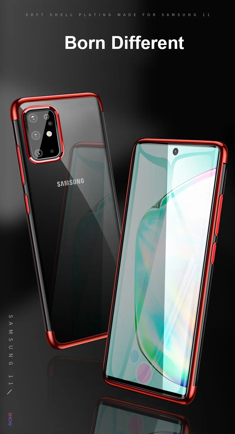 Note 20 Ultra Case Slim XUANYAO Luxury Silicone Soft Coque For Samsung Galaxy Note 20 8 9 10 Plus Case Plating Clear TPU Cover (1)