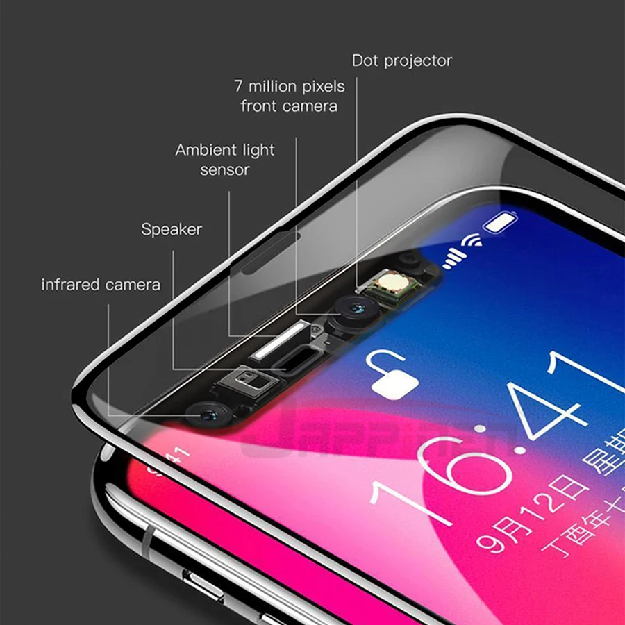 6D полное клеевое Покрытие Закаленное стекло для iPhone 12 mini 11 Pro Max XR XS 8 7 6 6s Plus Защита