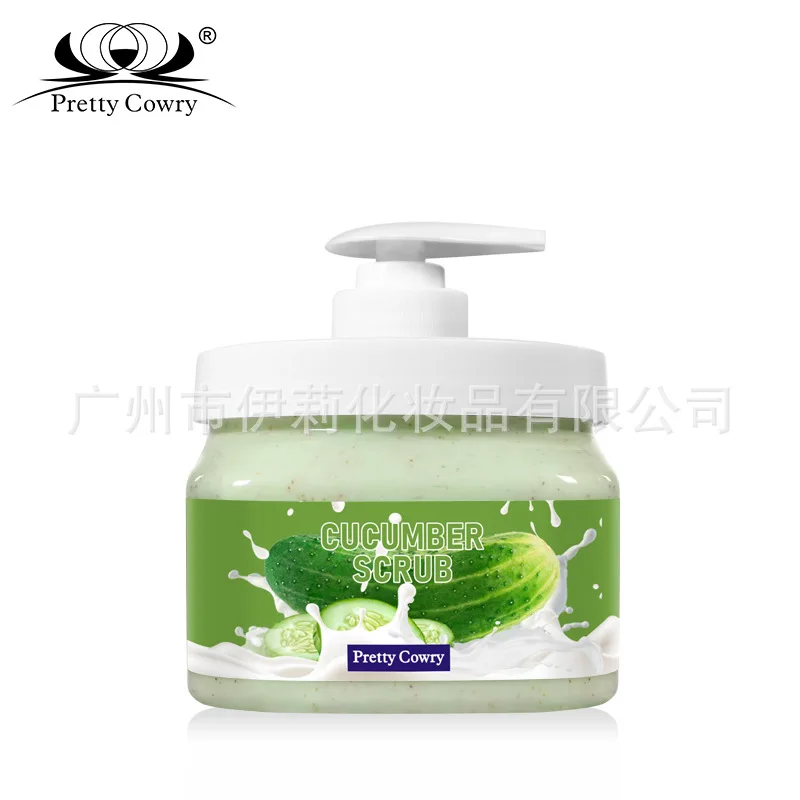 

Pretty cowry Cucumber Body Scrub Cream Exfoliation Deep Cleaning Improve Goose