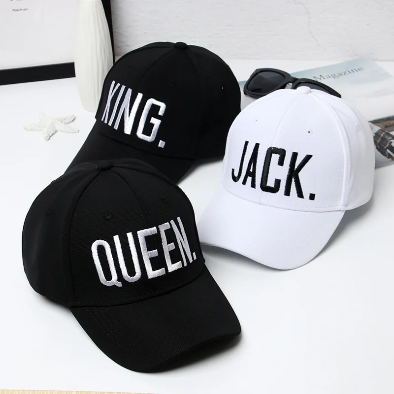 

KING QUEEN Baseball Cap Snapback Men Women Visor Caps dad Bone White Black Couple Lover Hip Hop Sport Gorras Casquette Hats