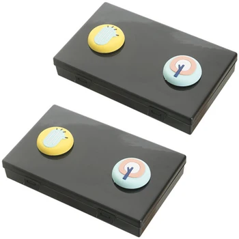 

2PCS Dustproof Mask Case Portable Disposable Face Masks Container Disposable Mask Storage Box Storage Organizer