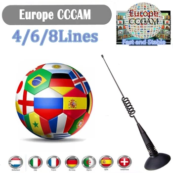 

Fast and Stable CCcams Europe 4/6/10line Card for Samsat Starsat Satellite TV Receiver via usb wifi remote cont