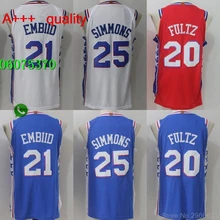 A+++ качество Мужские взрослые#25 Бен Симмонс 20 Markelle Fultz 21 Joel Джерси embiid Philadelphia
