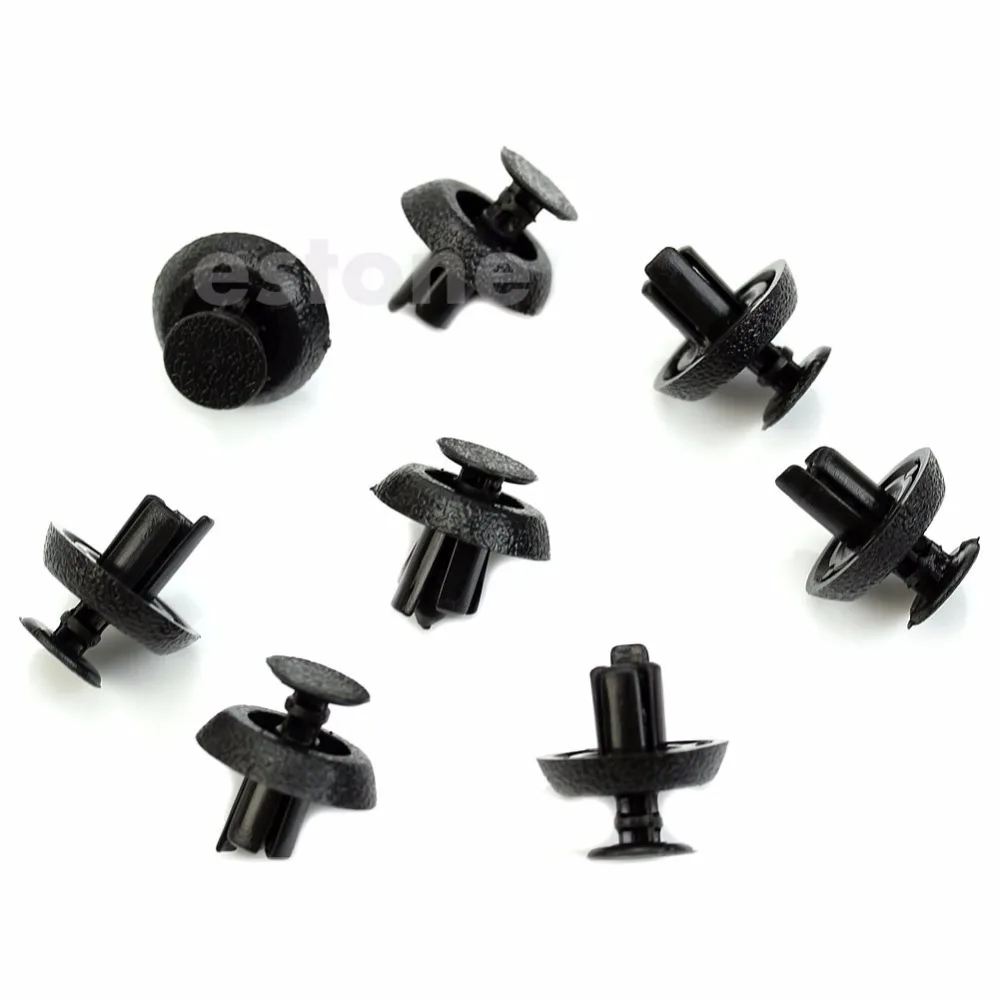 

50x 7mm Nylon Fastener Rivet Push-Type Retainer Clip Fit For Toyota Car-styling