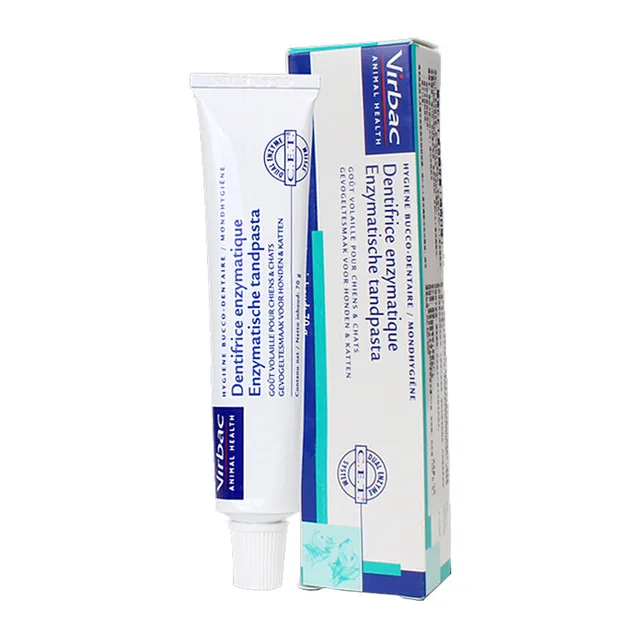 

Virbac CET Enzymatic Toothpaste| Eliminates Bad Breath by Removing Plaque and Tartar Buildup | Dentifrice enzymatique