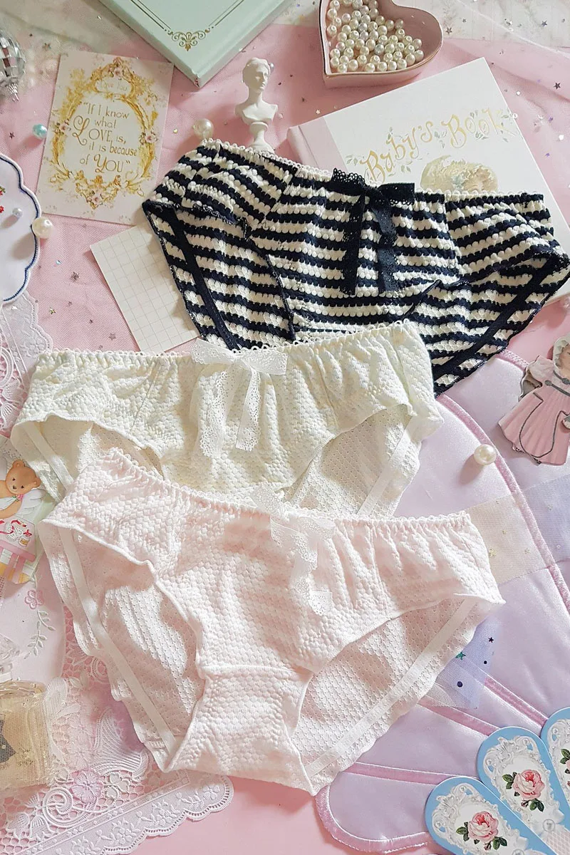 Compre Bonito coração kawaii lingerie renda roupa interior