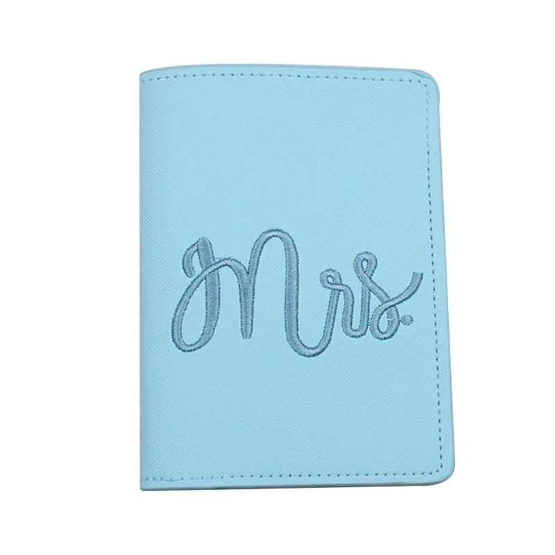 

63HC Portable MRS Bride Married Wedding Honeymoon Passport Cover Holder Case Organizer Card Travel Protector Organizer