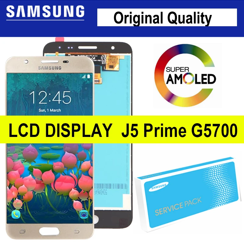 

10PCS/LOT 5.0" LCD Replacement for SAMSUNG Galaxy J5 Prime G570 G570F On5 2016 G5700 Display Touch Screen Assembly
