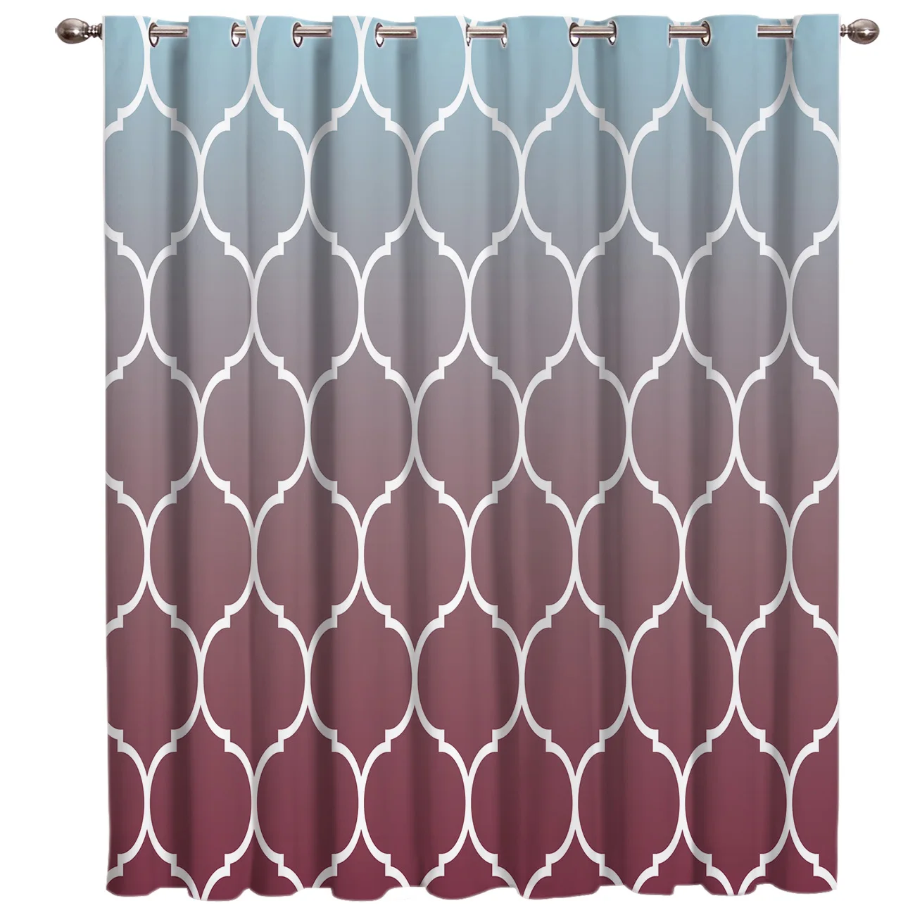 

Moroccan Pattern Geometric Room Curtains Large Window Window Curtains Dark Curtain Rod Living Room Bedroom Kitchen Fabric Print