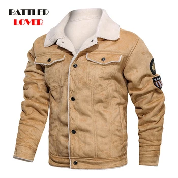 

air force flight jacket fur collar genuine sheep leather jacket mens black sheepskin coat winter bomber jacket males motorcycle