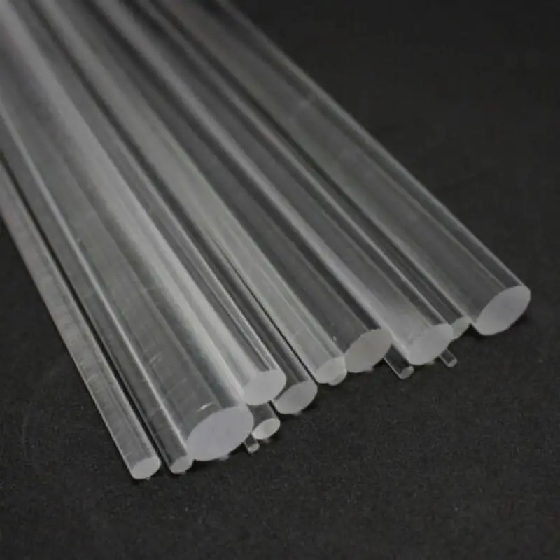 1-10pc acrylic high transparent organics glass rod multi size 100-300mm Long DIY craft architectural model material architecture