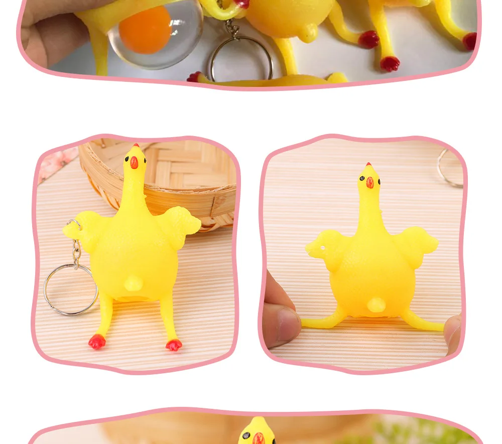 Несушки игрушка для снятия стресса брелок креативная забавная вентиляционная игрушка курица снятие стресса забавные гаджеты яйцо игрушки "Цыплята"