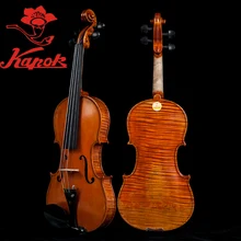 Капок скрипка V630, скрипка из массива дерева ручной работы, блеск высококачественной скрипки, скрипка ручной работы, чехол с скрипой, бант канифоль