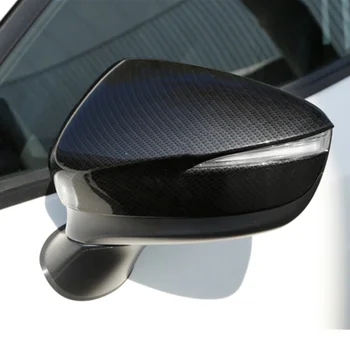 

For Mazda CX-3 CX3 2020 2015 2016 2017 2018 2019 2020 Chrome Carbon Fiber Side Door Rearview Mirror Cover Trims Car Accessories