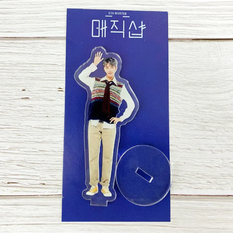 KPOP Bangtan мальчики 5TH MUSTER FESTA прозрачный Стенд Рисунок доска карта душа Persona Love Yourself JUNG KOOK JIMIN JIN SUGA - Цвет: RAP MONSTER