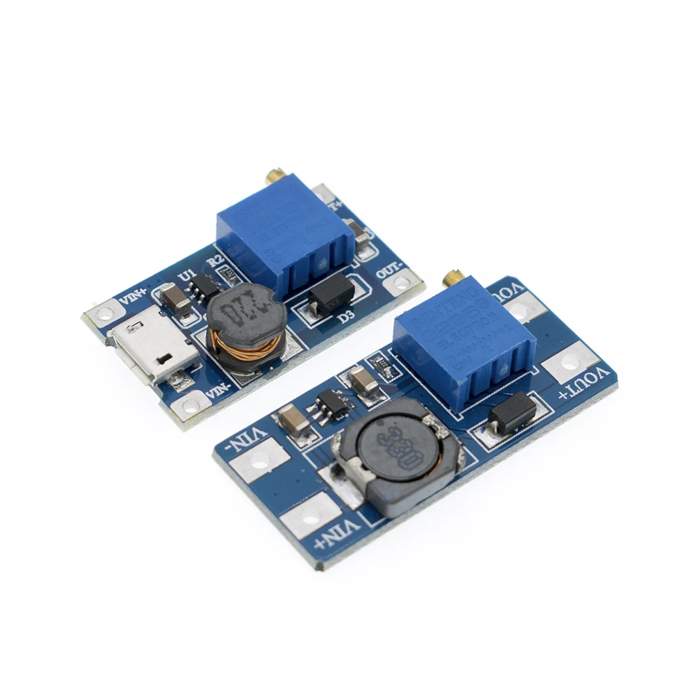Повышающий Модуль MT3608 DC регулируемый с/без MICRO USB 2 в 24 до 5 В 9 12 28 шт.|power module|dc-dc step