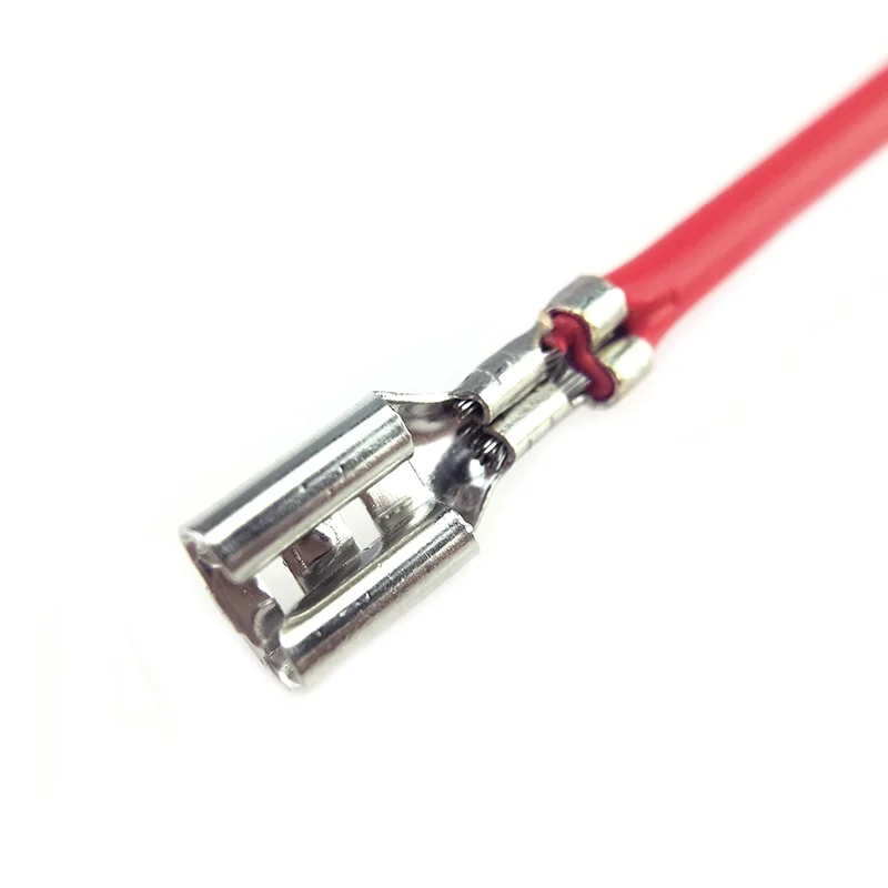 50pcs 2.8/4.8/6.3mm Crimp Terminals Insulated Seal Electrical Wire Connectors Crimp Terminal Female Spade Connector 22-14AWG