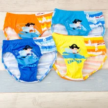 2 шт./партия, коллекция года, детское нижнее белье для мальчиков трусы, Детские хлопковые трусы, шорты с мультяшным принтом детские трусы для подростков возрастом от 4 до 12 лет