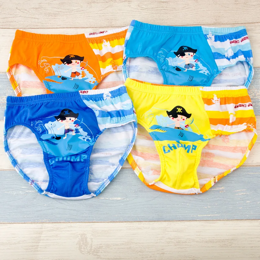2 шт./лот из мягкого хлопка детские трусы для маленького мальчика с милым нижнее