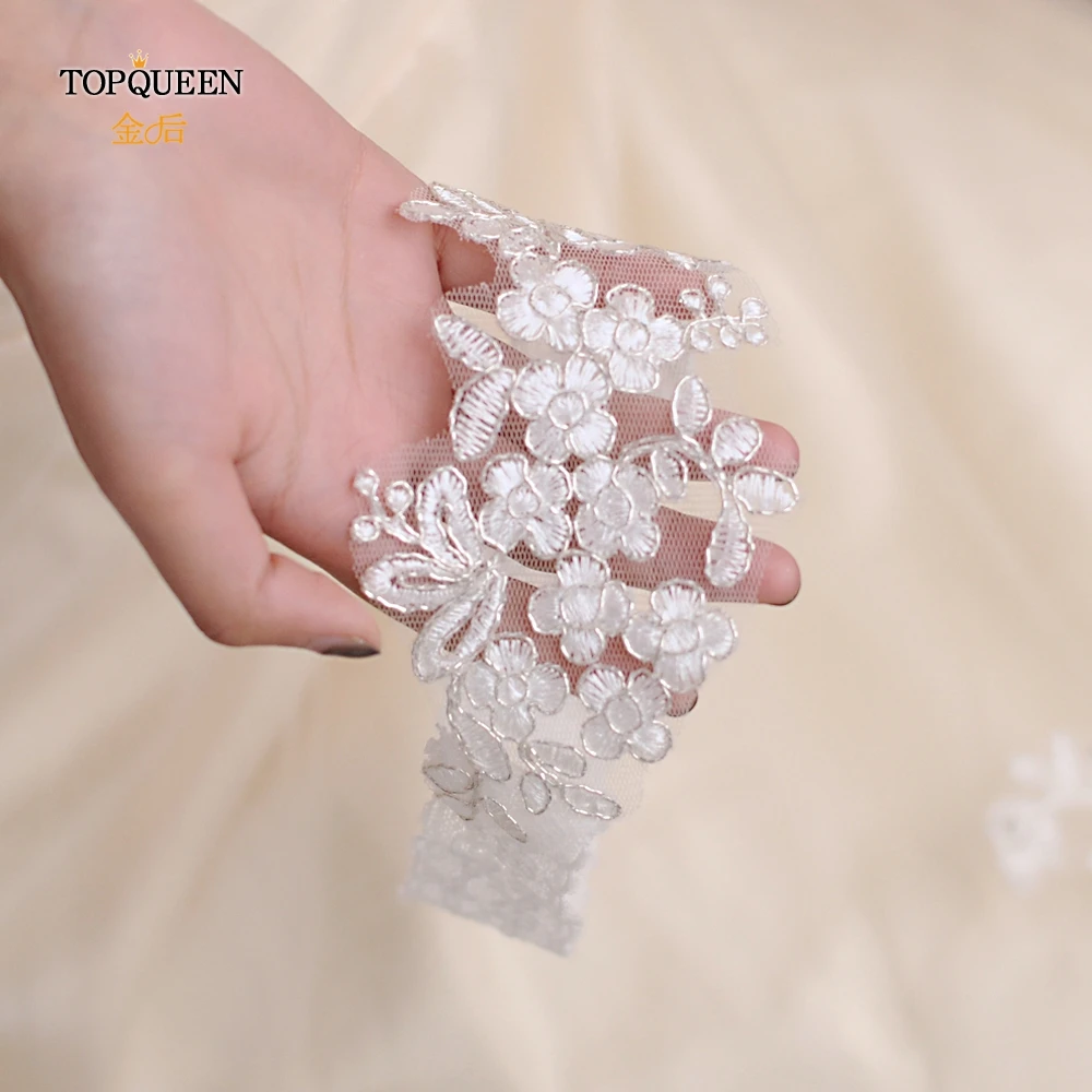 TOPQUEEN TH05 свадебные подвязки с белой вышивкой цветочные сексуальные подвязки для женщин/невесты облегающее кольцо для невесты кружевное кольцо для ног петля