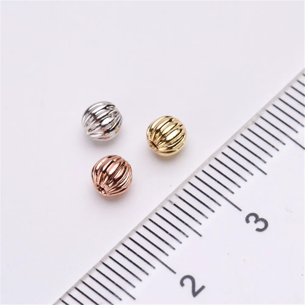 Шарики разделители 5 мм металлические круглые бусины россыпью для изготовления